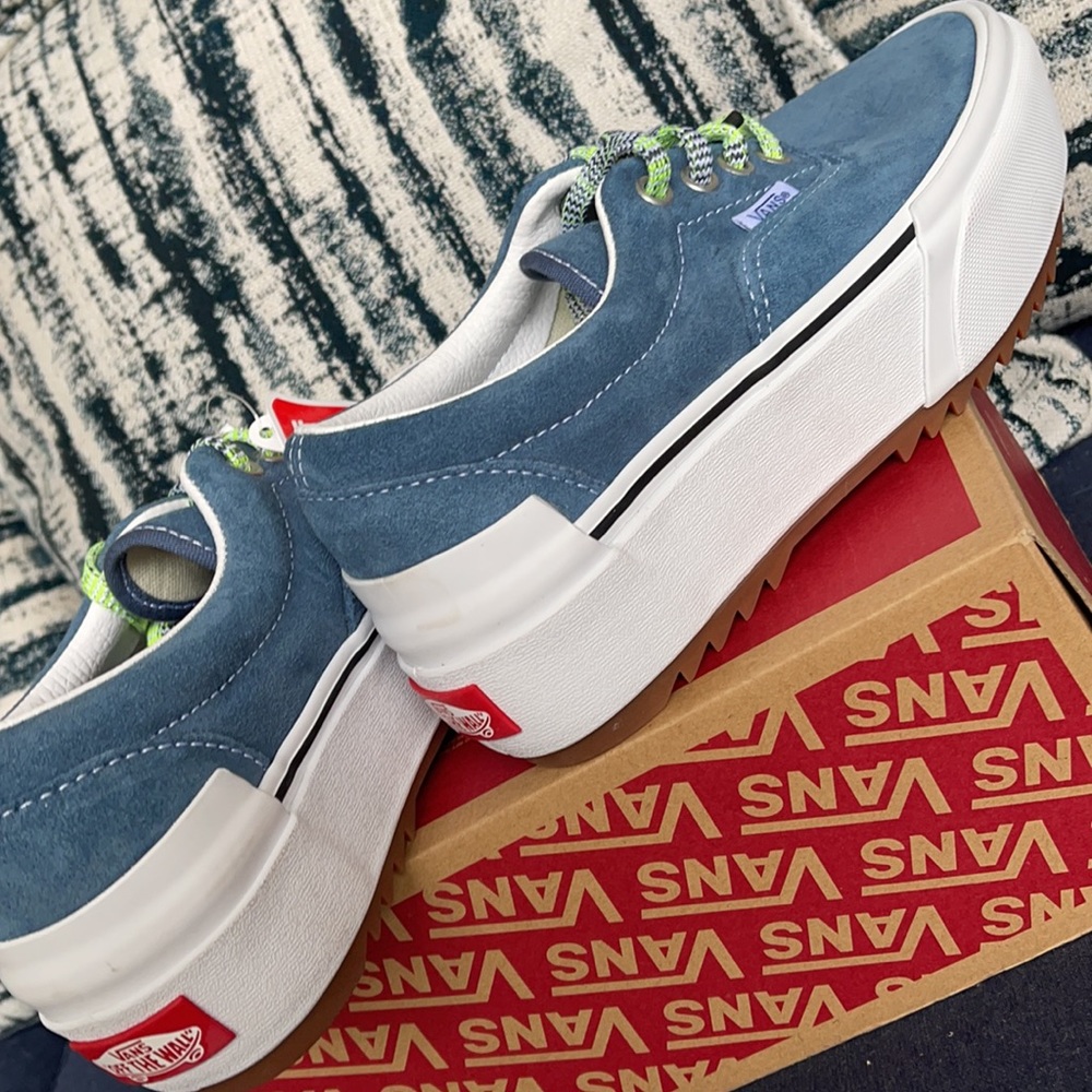 Vans Era Stacked Multi Lace Cementbl True White Mens Platforms - Picture 15 of 16